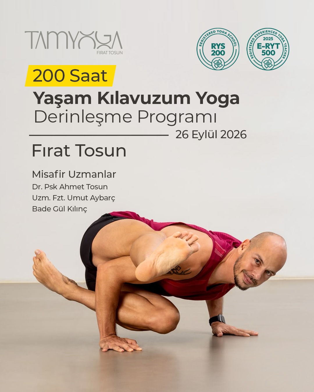 200 Saat Yaşam Kılavuzum Yoga Derinleşme Programı