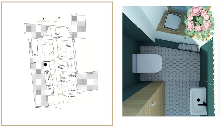 plans wc rénovation