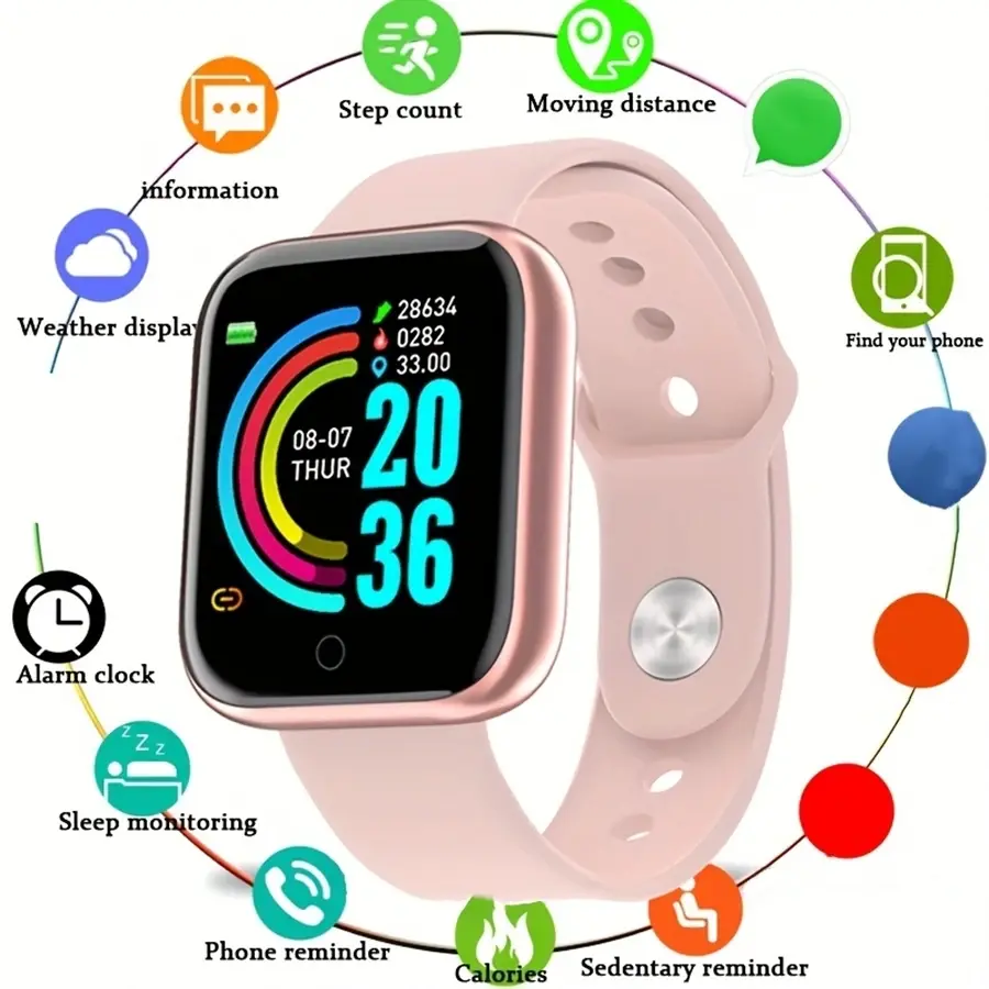 Miniatura: Smartwatch Men Women Wristwatches Smart Watch Message Fitness Monitor Bracelet
