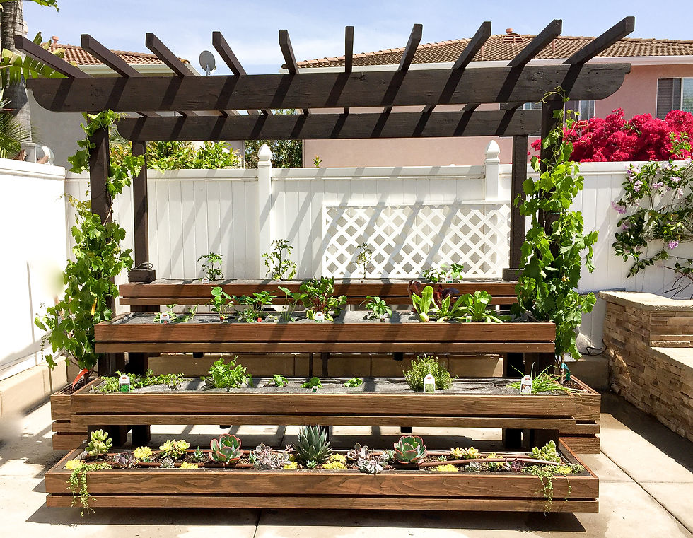 Large custom veggie planter