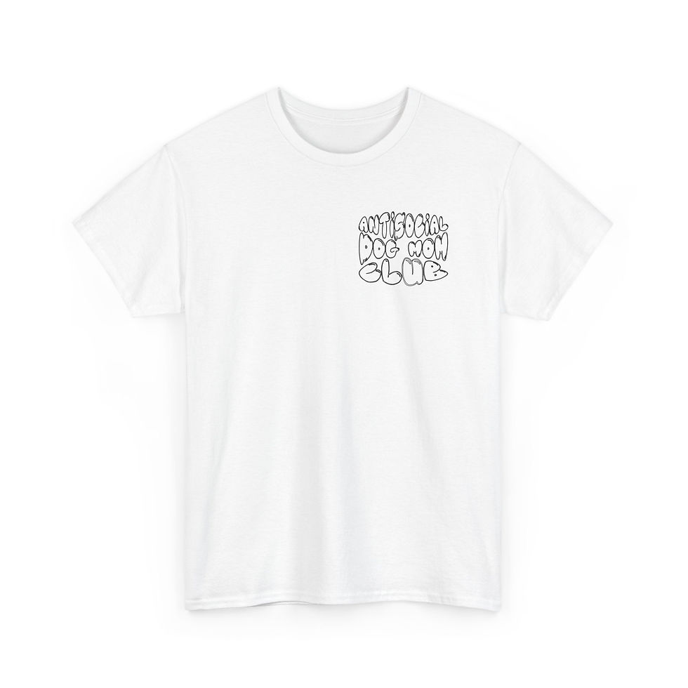 Thumbnail: Anti-Social Dog Mom - Unisex Heavy Cotton Tee