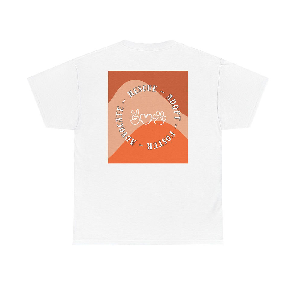 Thumbnail: Rescue, Foster, Adopt, Advocate - Unisex Heavy Cotton Tee