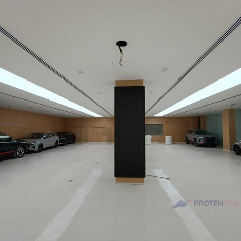 Car show room,Dubai-Illuminated Stretch ceiling
