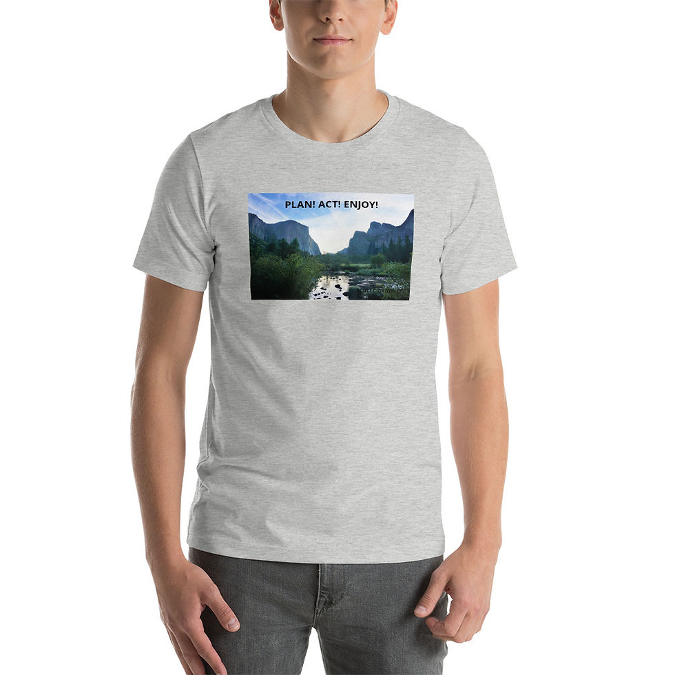Thumbnail: Half Dome Plan! Act! Enjoy! Short-Sleeve Unisex T-Shirt