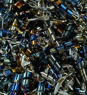 High-speed machining chips and swarf indicating efficient material removal rates