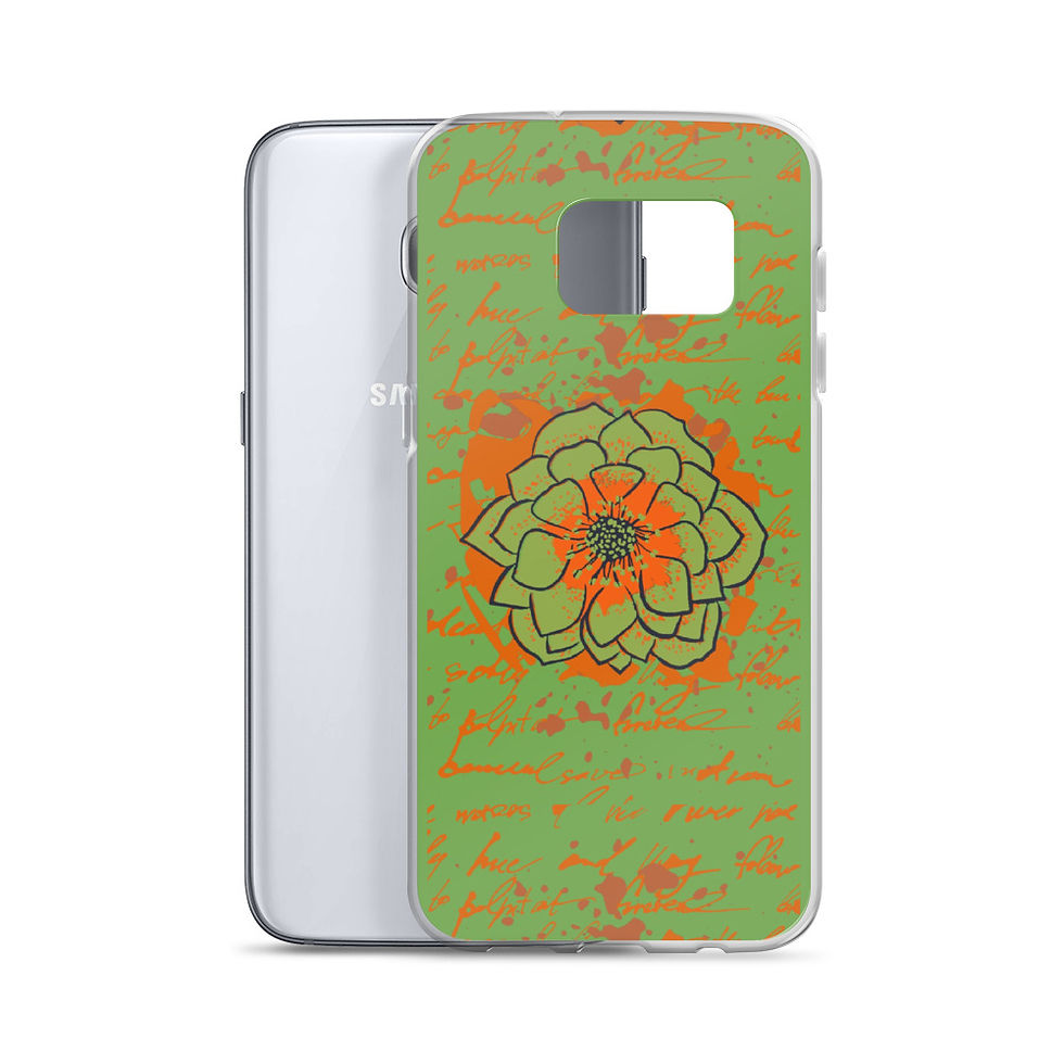 Miniatura: Vinilo o funda para Samsung Galaxy Scripted Flowers