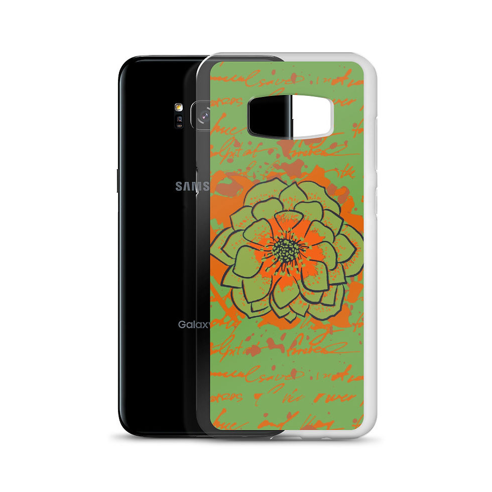 Miniatura: Vinilo o funda para Samsung Galaxy Scripted Flowers