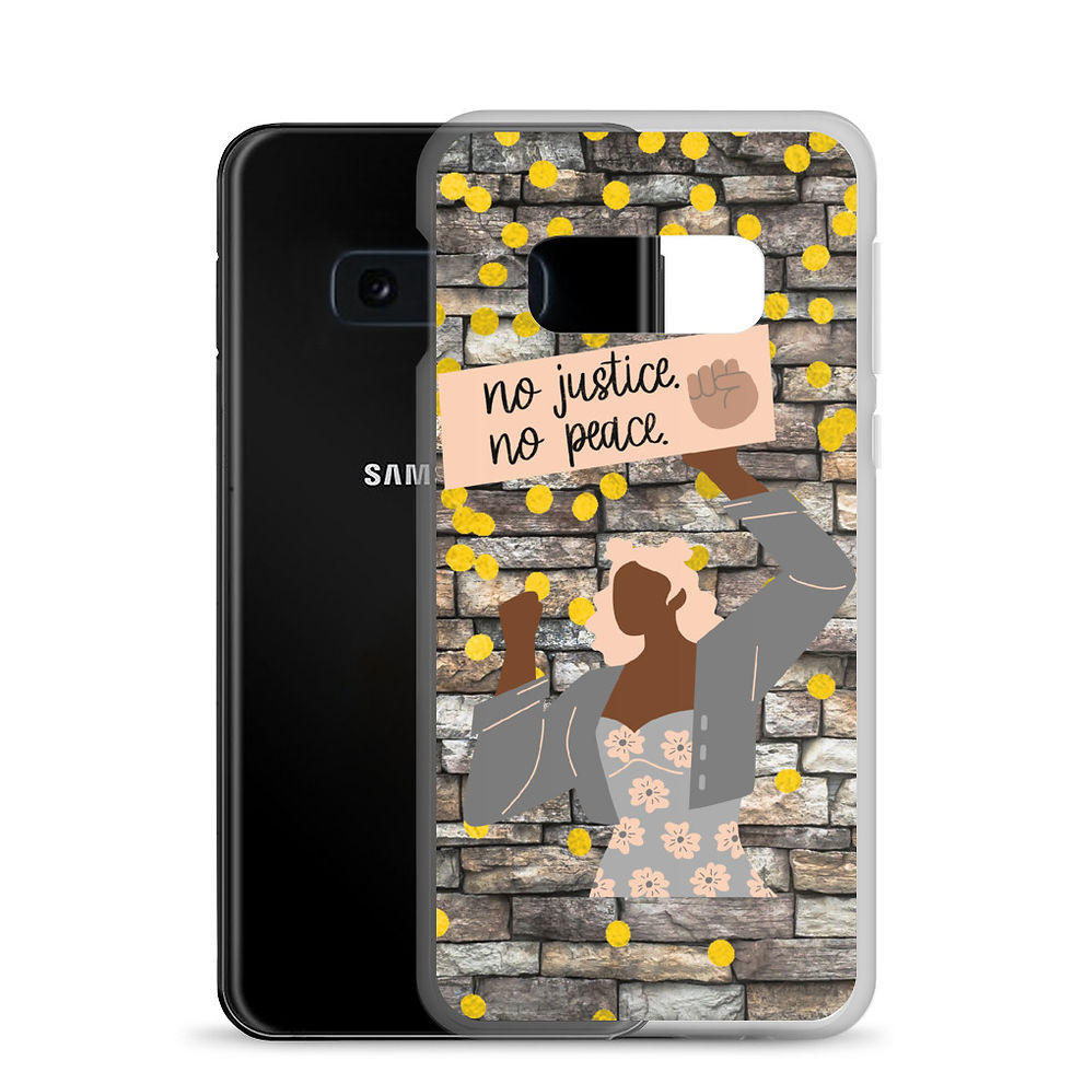 Thumbnail: "no justice no peace" Samsung Case