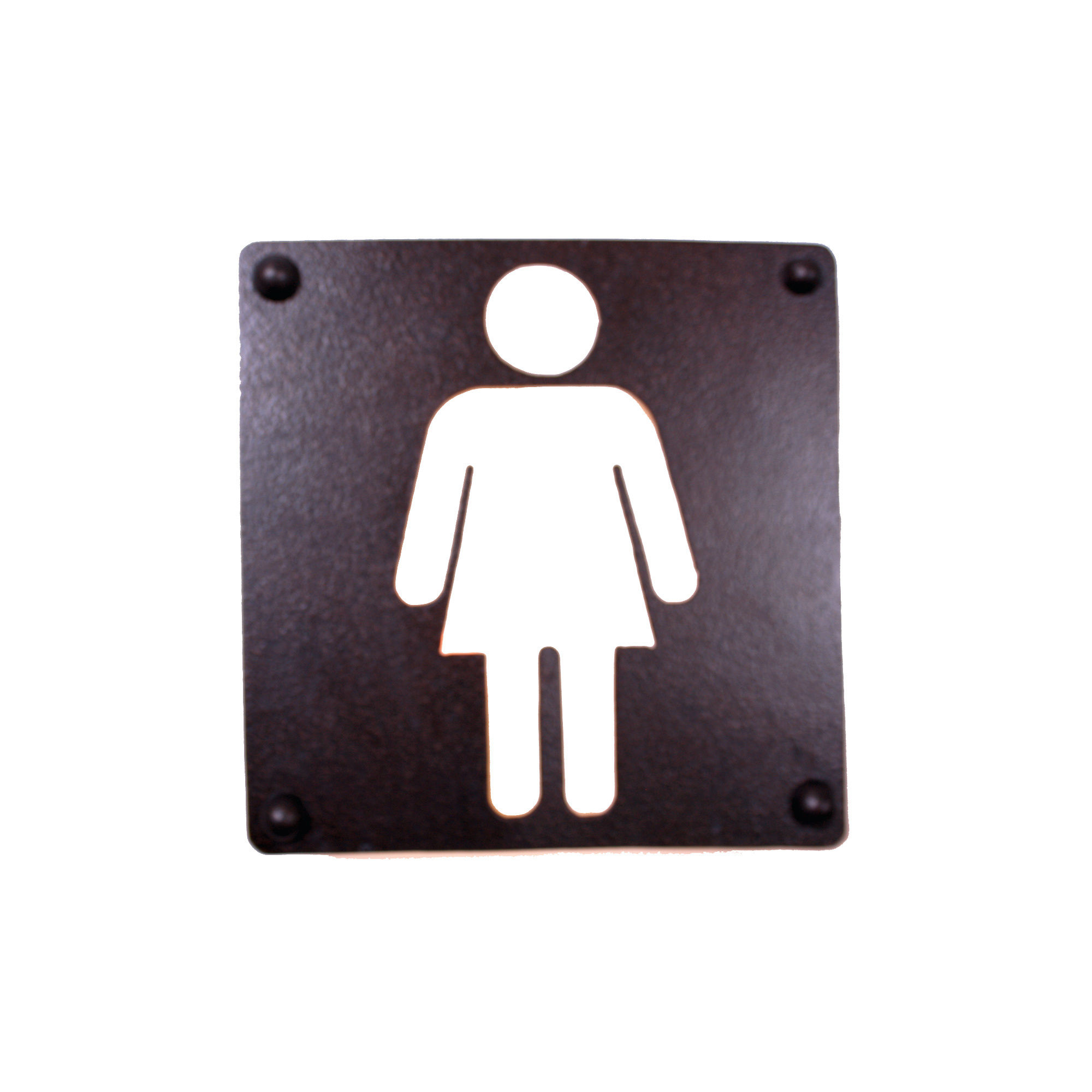 JUEGO LETREROS INDICATIVOS SILUETA HOMBRE MUJER 2 PIEZAS