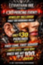 $30 Piercing Event!