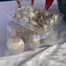 quail eggs, chicken eggs, duck eggs