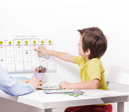 Child Pointing Calendar
