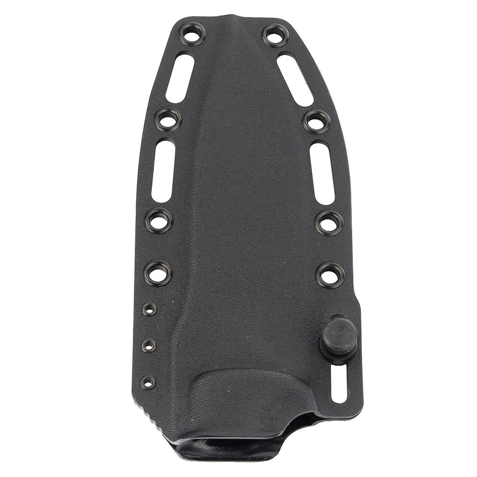 Thumbnail: 5" Fixed Blade AEB-L Stainless Steel Field Grade Knife (Blue Black)