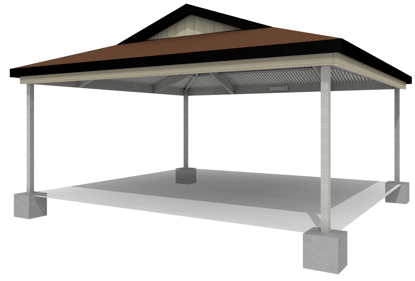 Dutch Gable Carport Kit 6.1 x 6.1 x 2.4 - 20 Degree Double Dutch