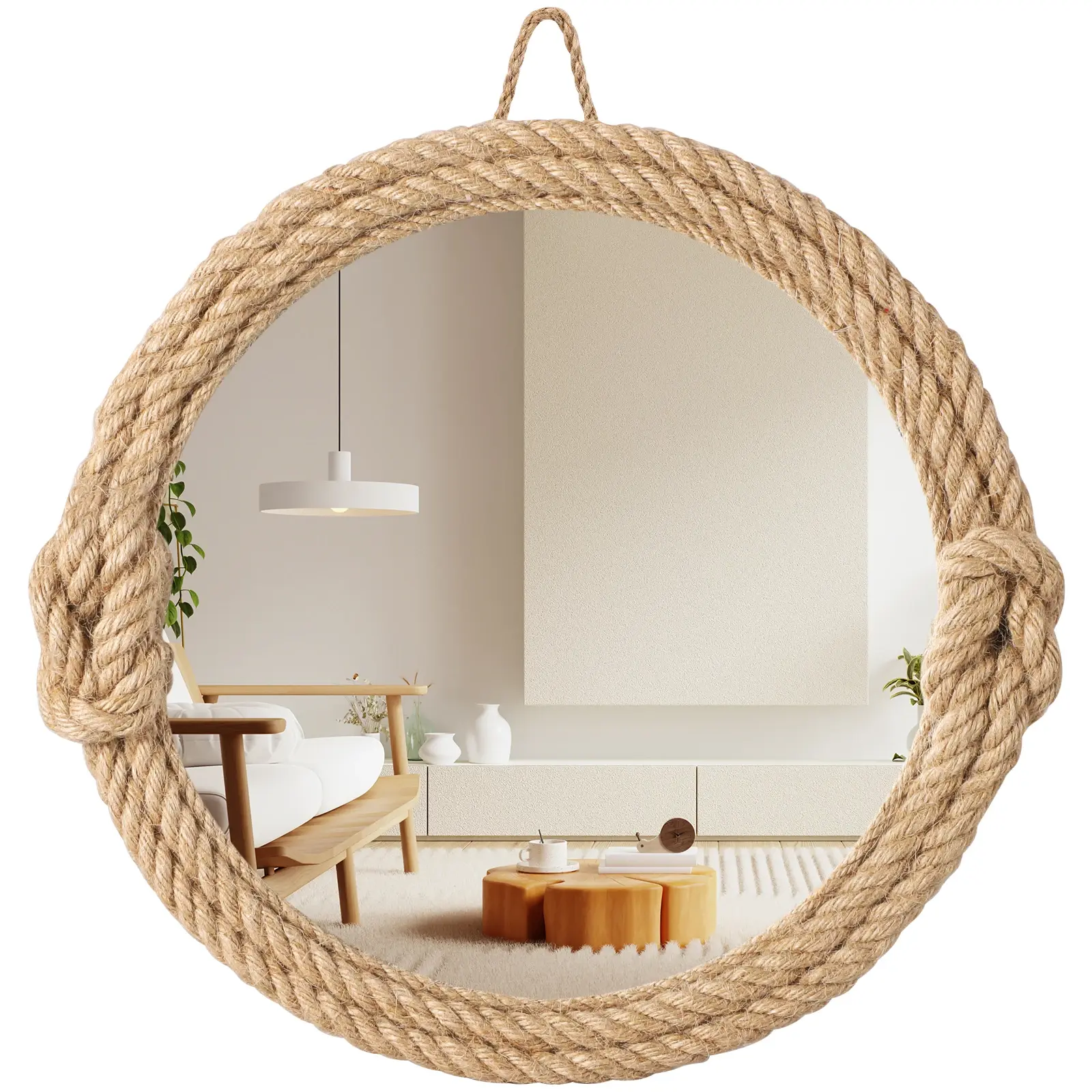 Home Decor Nordic hanging  mirror creative hanging wall sofa porch homestay styl
