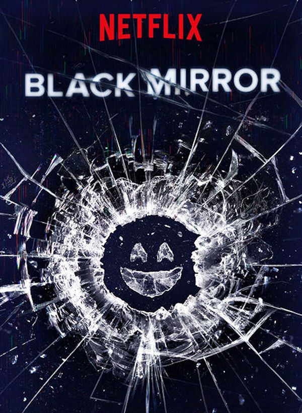 Cracked black background with bold white text "BLACK MIRROR" and red text "LOCH HENRY" beneath; conveys a tense mood.