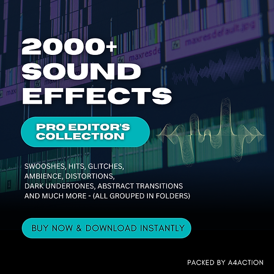 SFX Mega Bundle – 2000+ Sound Effects Pack (Pro Video Editor’s Collection)