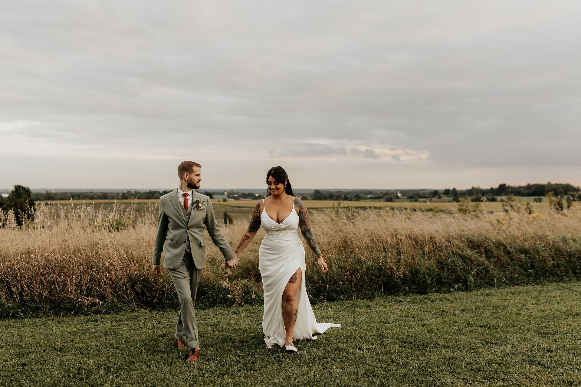 sunset portraits at earth to table the farm in the open field