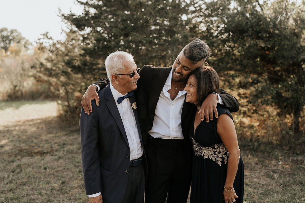 family photos at compass rose wedding venue