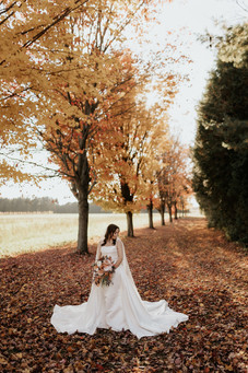 Ride solo photos in the fall at cranberry Creek Gardens