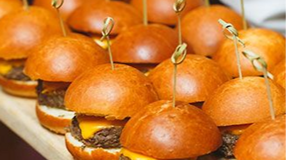 Sliders (Beef, Turkey, Salmon, Black Bean)