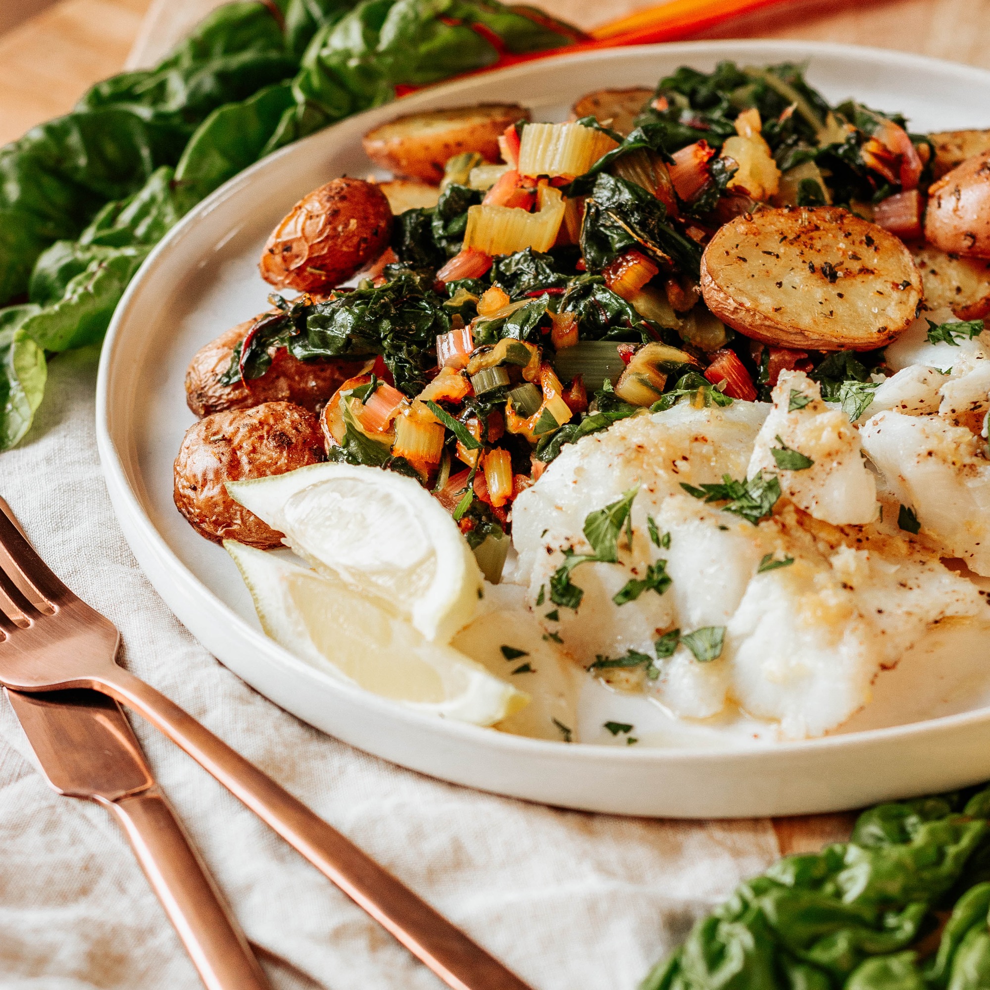 Arranged Food and Objects