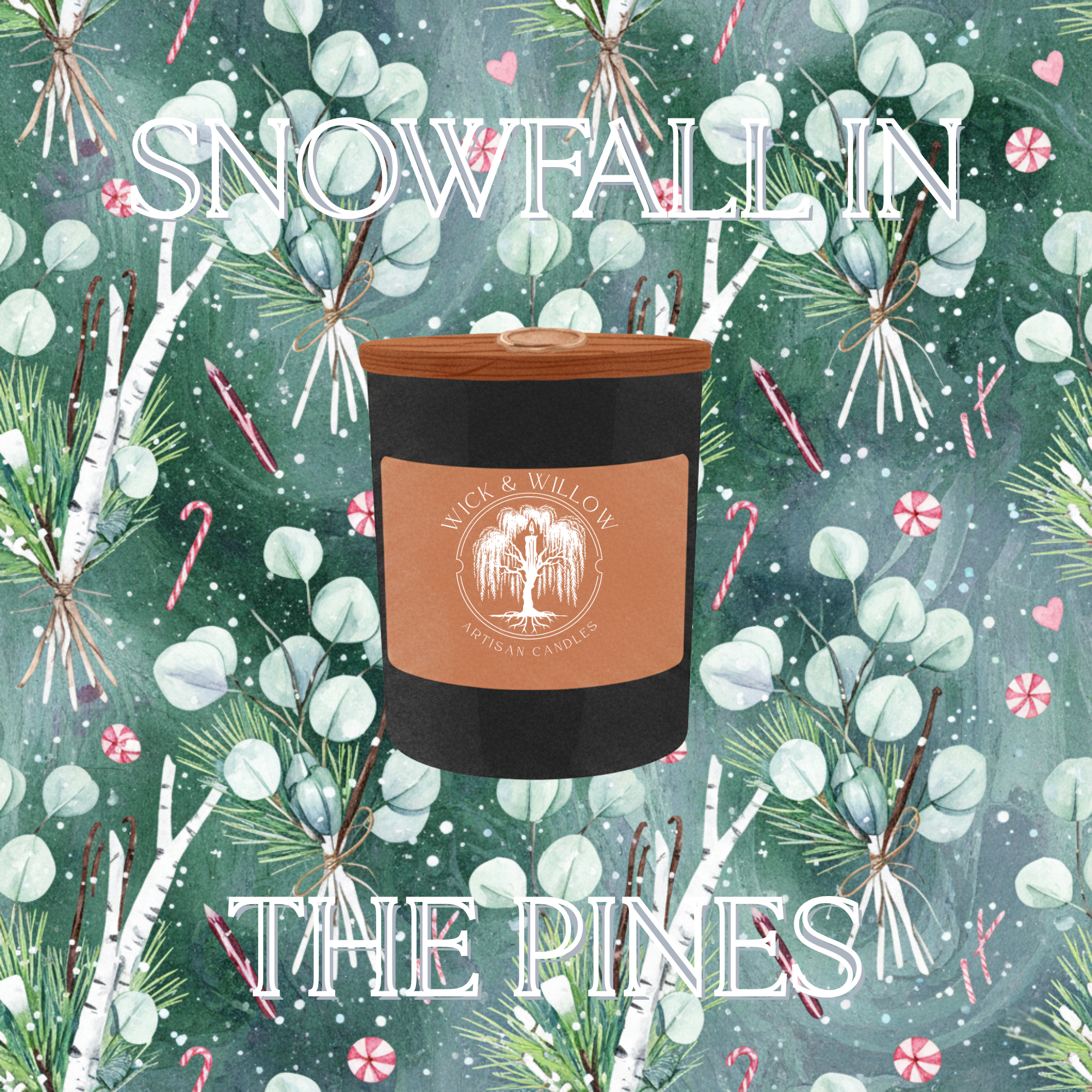 Snowfall In The Pines 8 oz Candle