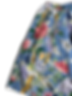 Miniatura: Gonna Cotone Paradise Bird Blu