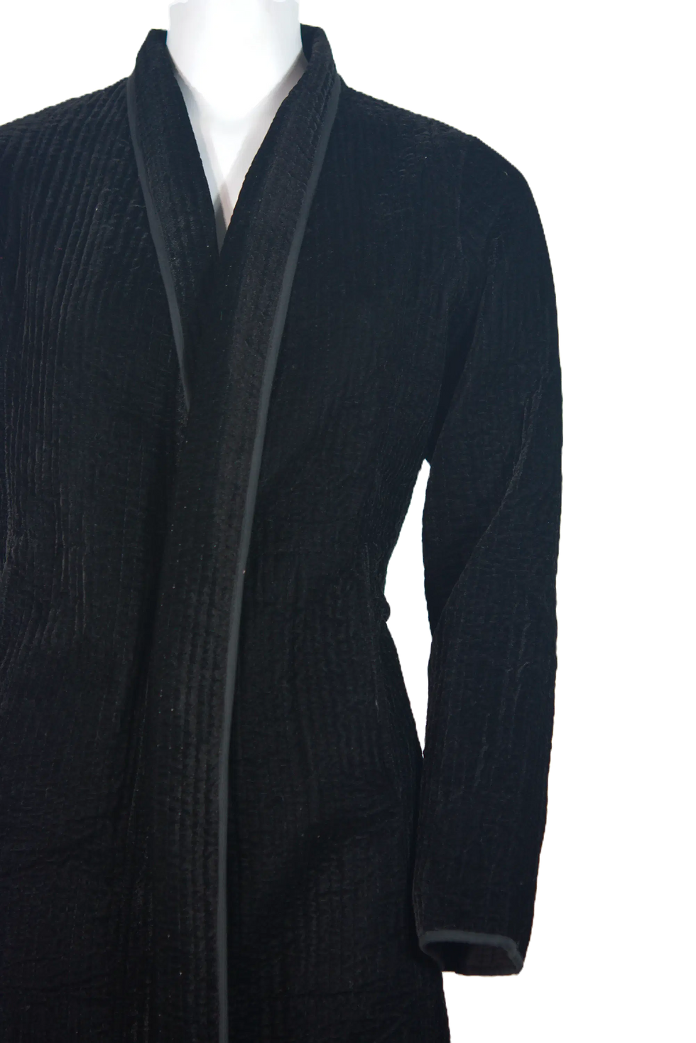 Miniatura: Cappotto Kimono Velluto & Cotone Velvet Essence Black