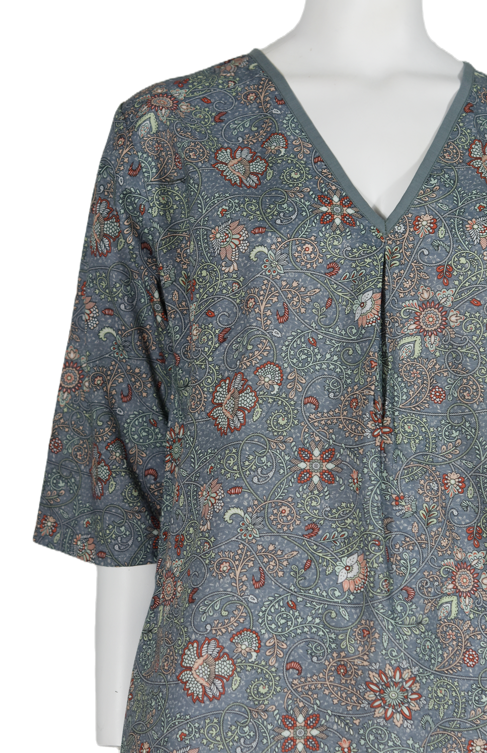 Thumbnail: Long Cotton Tunic "Aura d'Oriente"