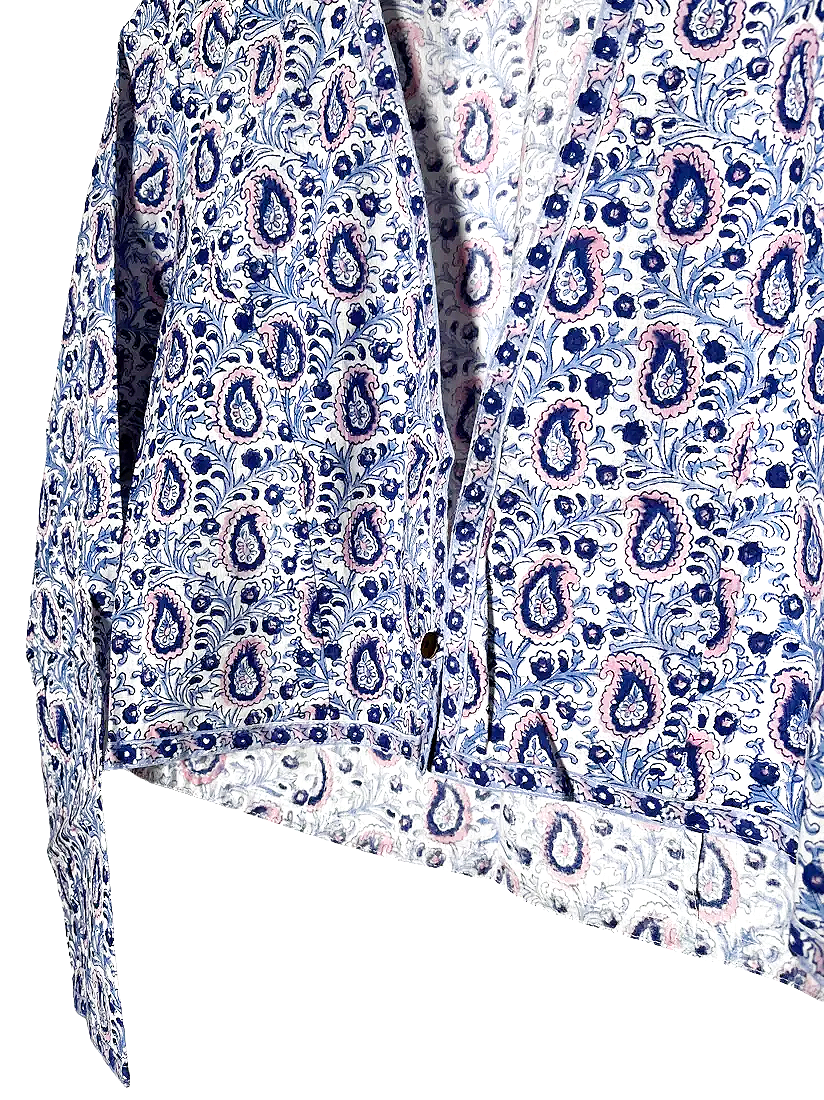 Thumbnail: Blue Pasley Cotton Bolero