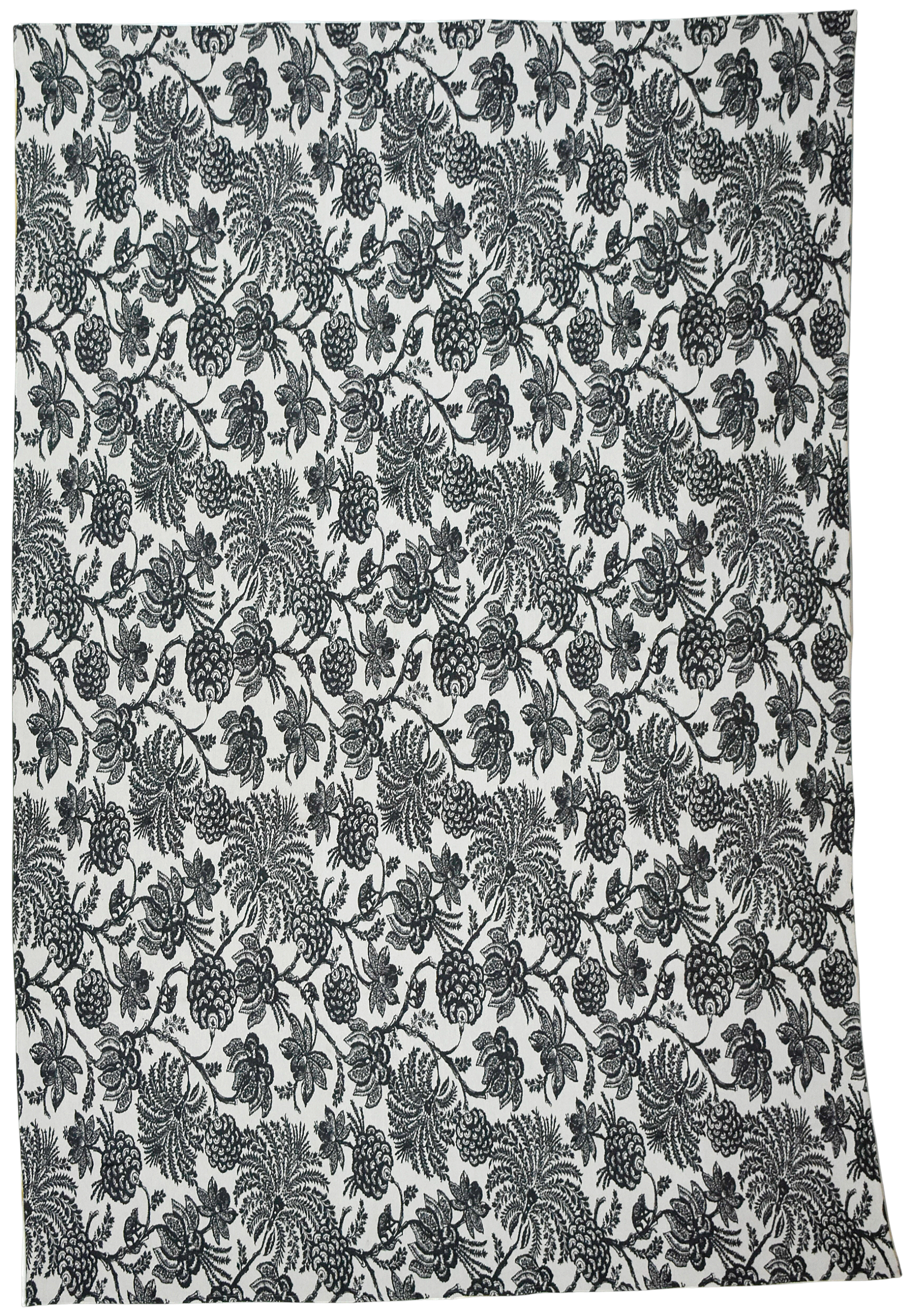 Mezzaro a Telaio "Ramages di Palme Nero"