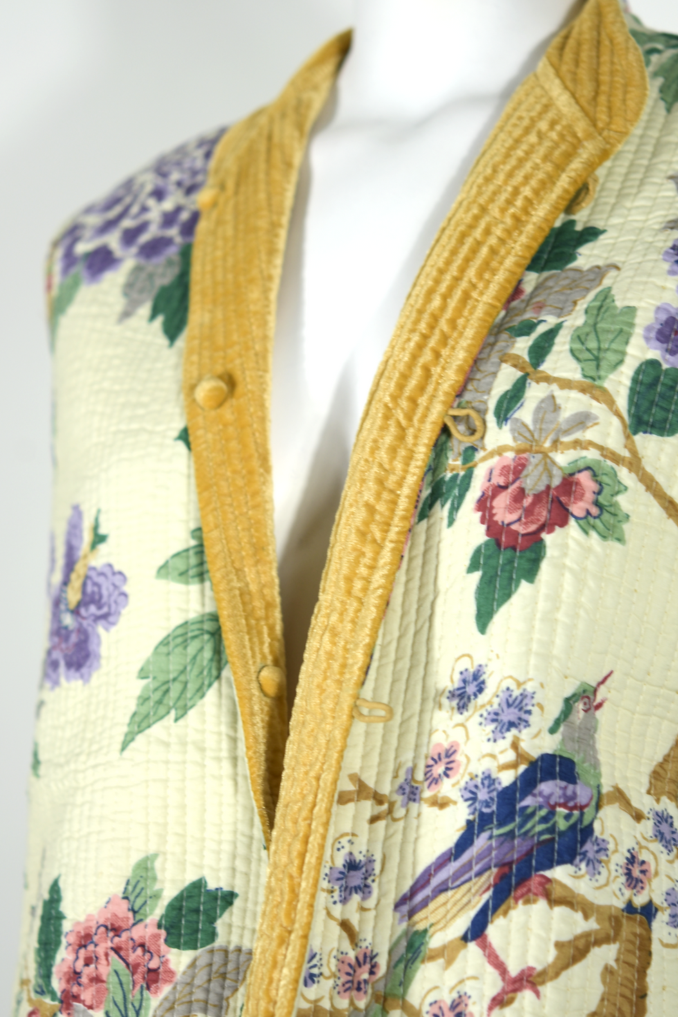 Miniatura: Gilet Velluto e Cotone Reversibile "Golden Velvet"