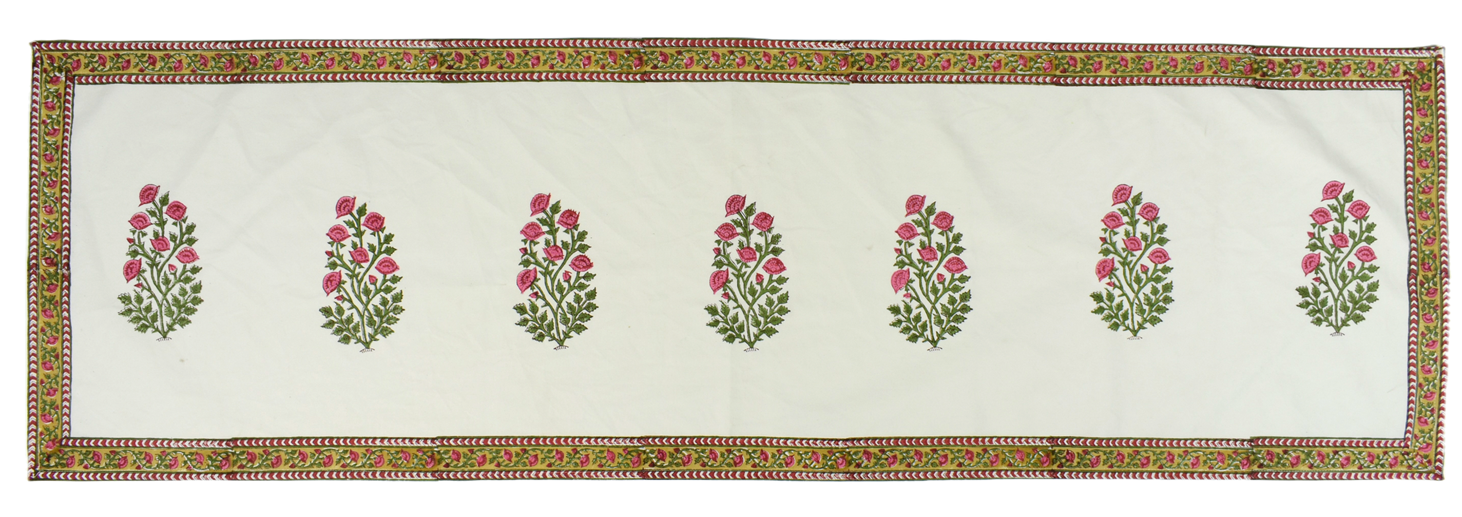 Runner da Tavolo "Fiore di Jaipur" 45x150cm ( 17,5x59in)