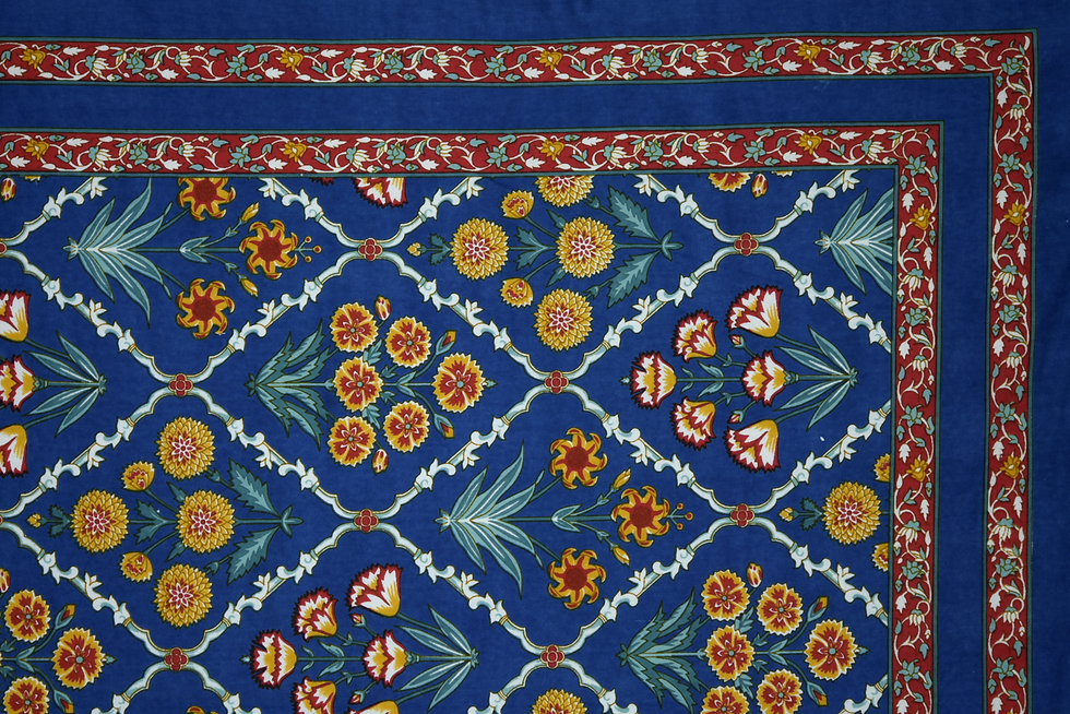 Thumbnail: Mezzaro "Blue Mughal Flowers"