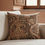 Thumbnail: Cotton Cushion Imperial Ivy Brown 42x42 cm (16.5x16.5 in)