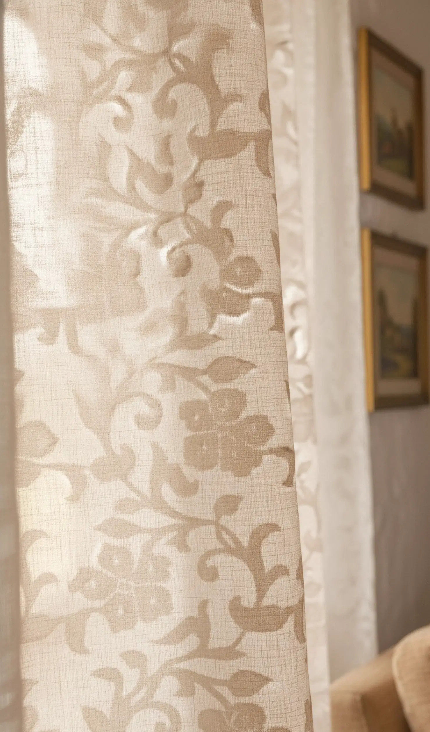 Tenda Cotone Cutwork Flower 300x150cm (118x59in)