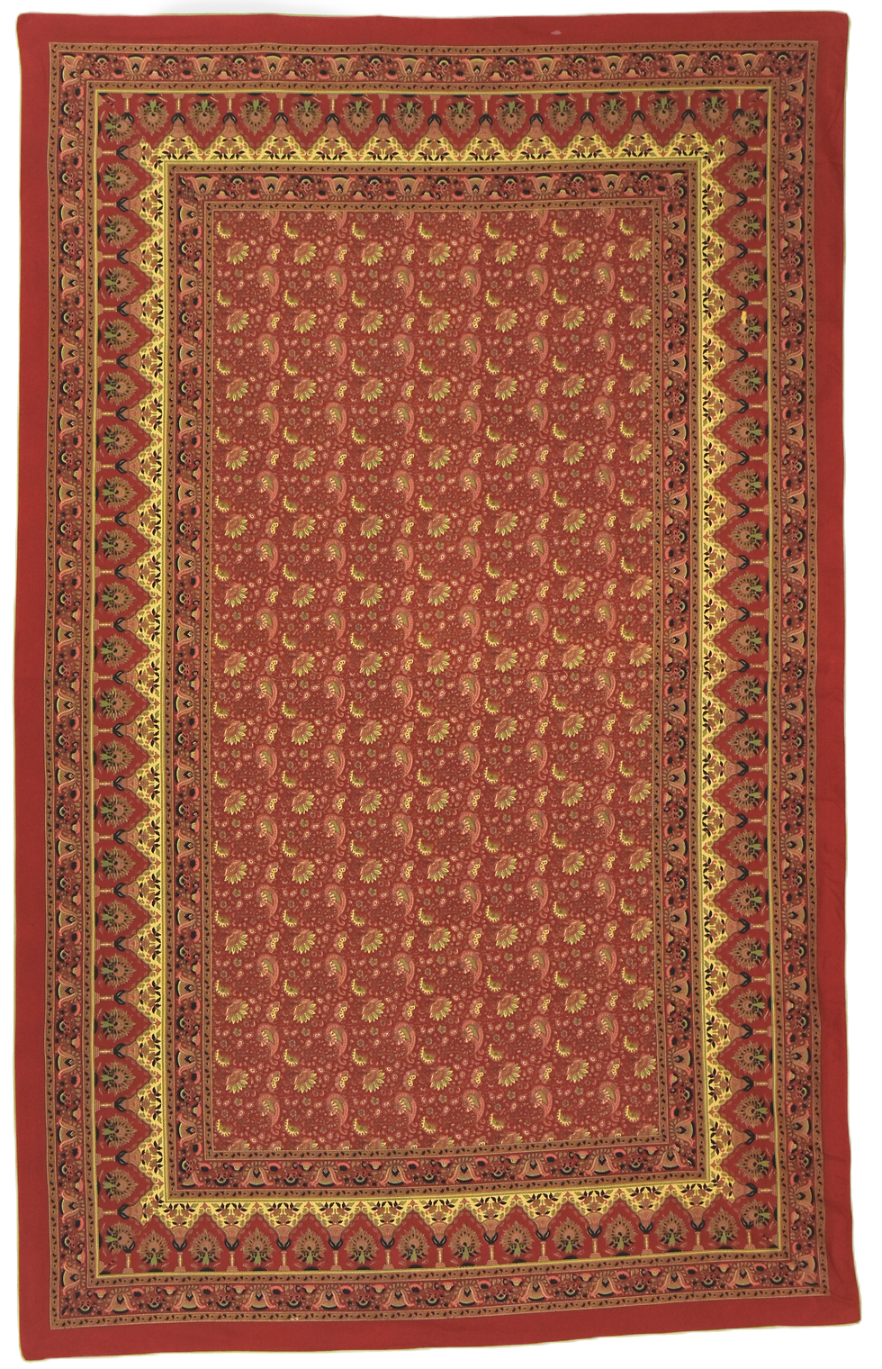 Mezzaro stampato a mano, 100% cotone, utilizzabile come copriletto, copri divano ed anche come copri tavolo. Il Mezzaro