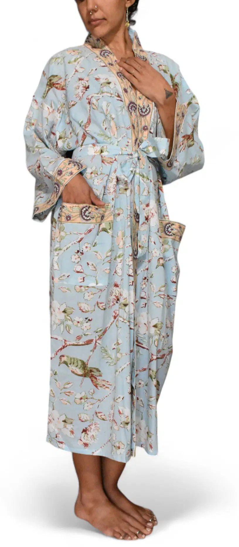 Miniaturbild: Paradise Tree Baumwoll-Kimono Einheitsgröße