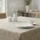 Thumbnail: Beige Matelassé Square Tablecloth 150x150cm (59x59in)