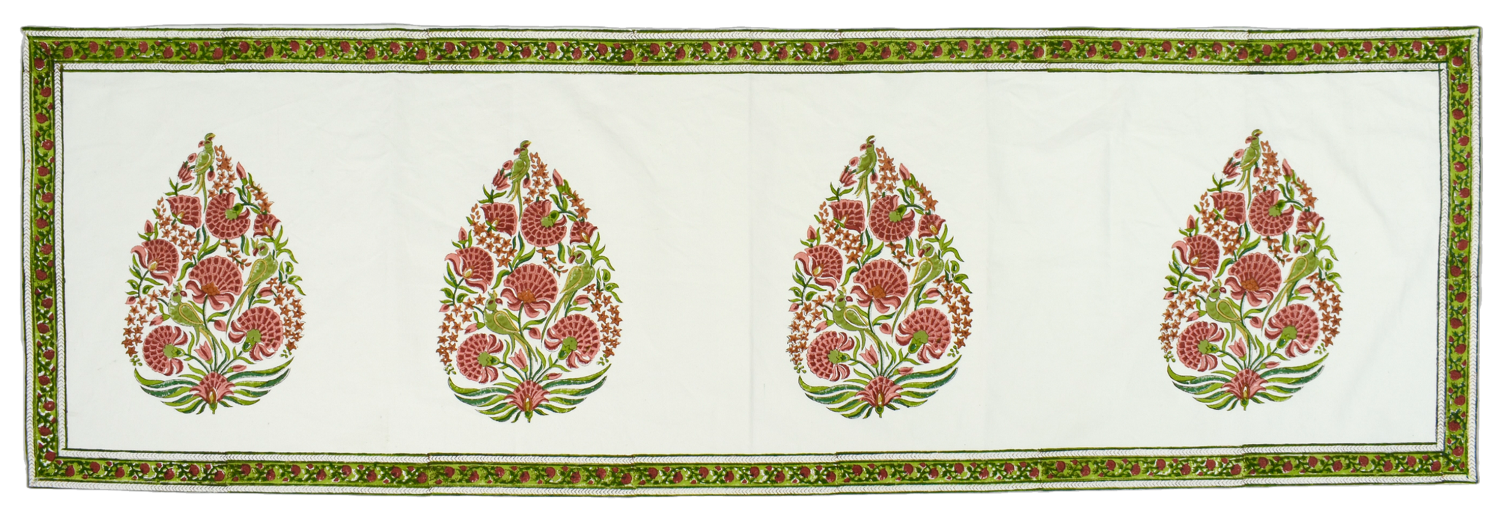 Chemin de table Fleur Moghole 45x150 cm (17,5x59 po)