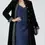 Thumbnail: New Paris Boho Blue Velvet Coat