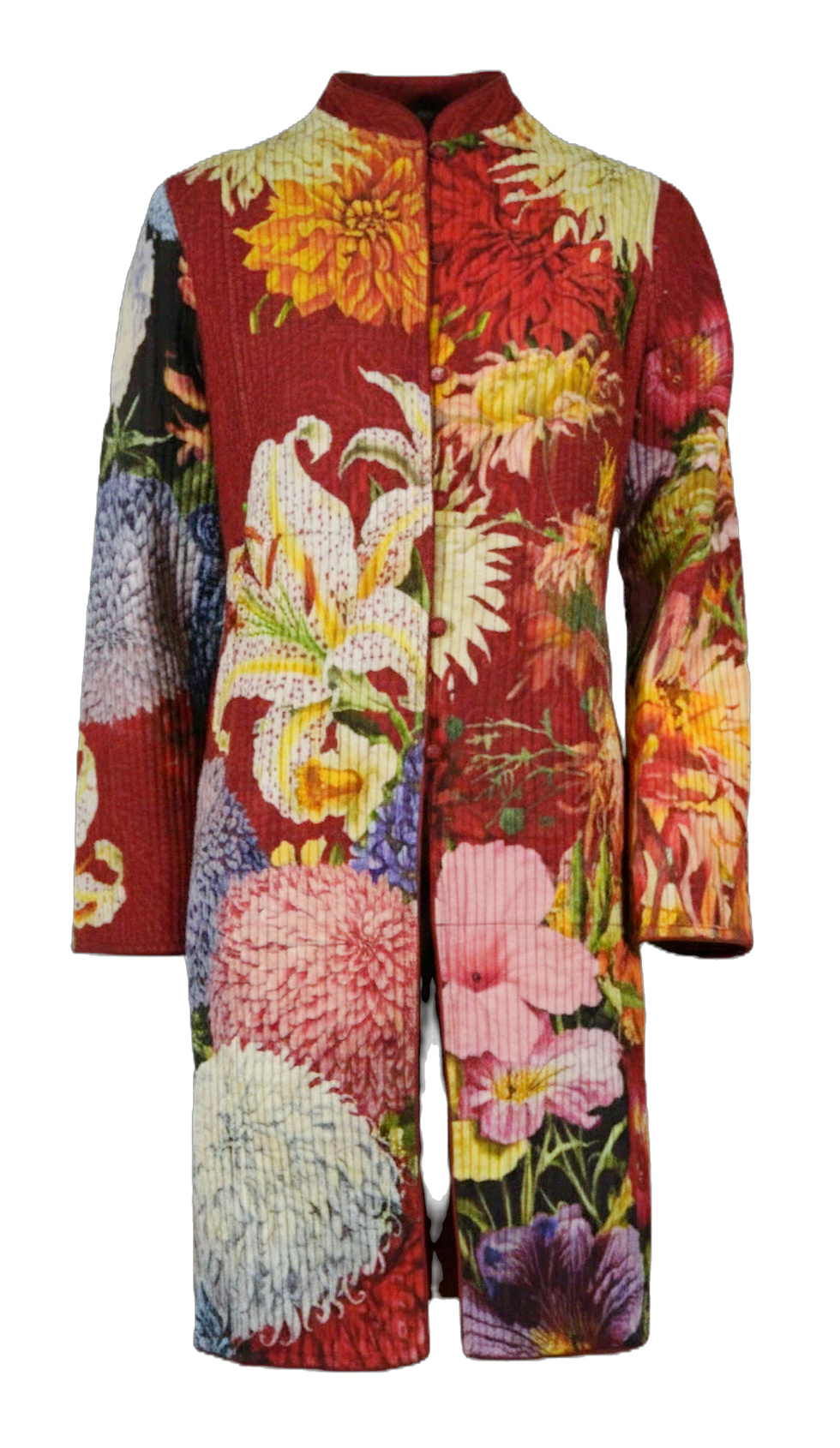 Cappotto in pura lana realizzato con grande fantasia di colori. Il Mezzaro