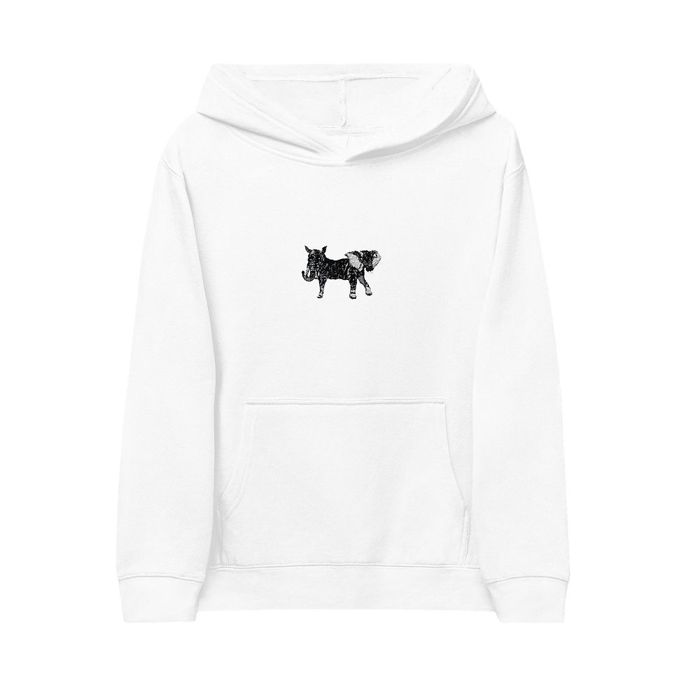 Thumbnail: Kids Embroidered Husky Hoodie - Cozy Fleece Pullover for Children