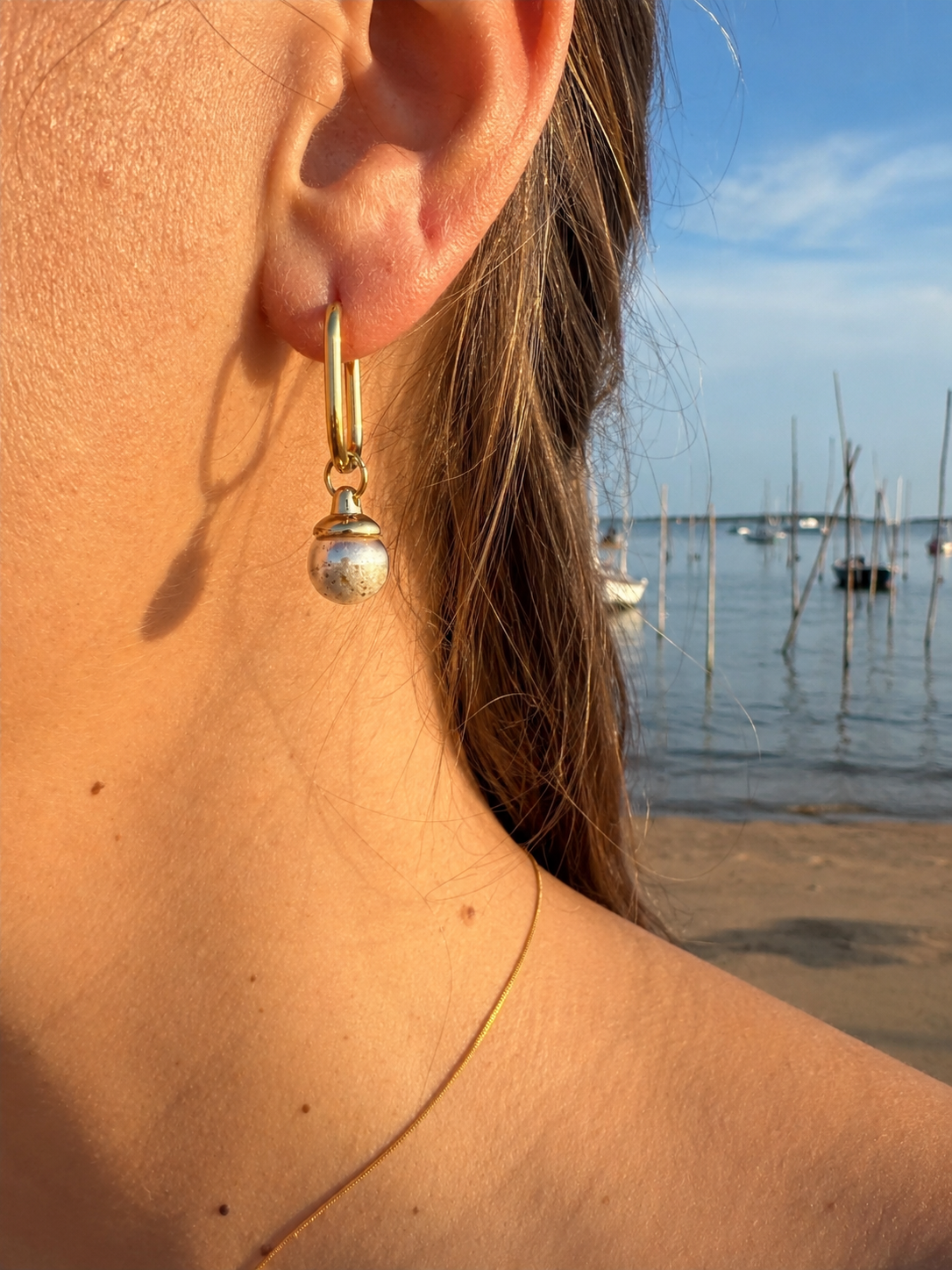 Boucles d'oreilles Perles du Bassin