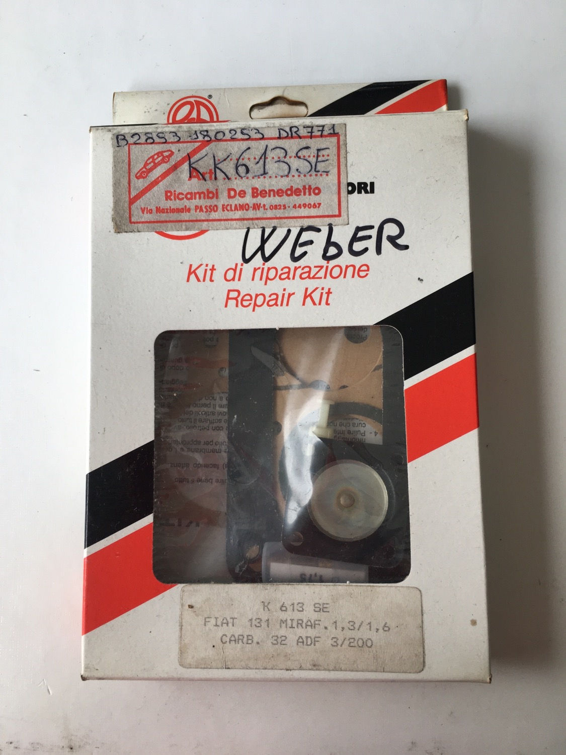 K613SE KIT GUARNIZIONI CARBURATORE FIAT 131 MIRAFIORI 1° SERIE