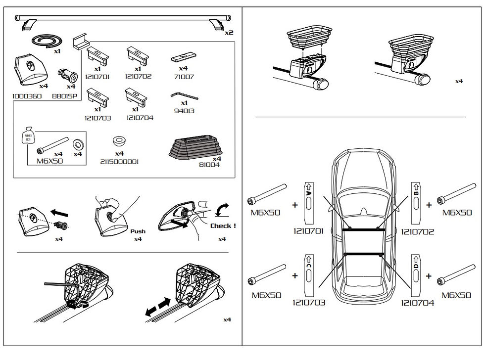 Miniatura: BARRE PORTATUTTO OPEL ASTRA H 2004-2011 BERLINA E SW
