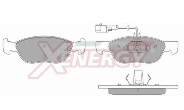 X40573 PASTIGLIE ANTERIORI FIAT LANCIA