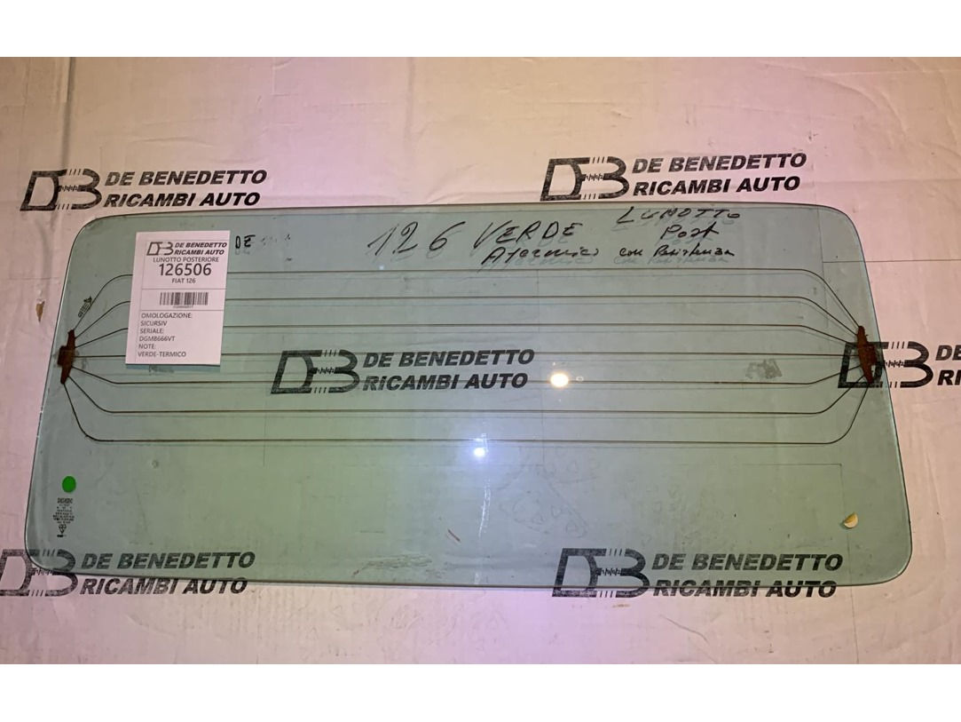 126506 LUNOTTO POSTERIORE FIAT 126 VERDE TERMICO