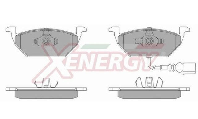 X40665 PASTIGLIE ANTERIORI AUDI SEAT VW